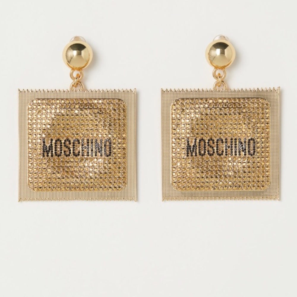 H&M Moschino Gold Plated Earrings